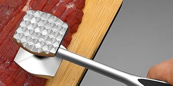 Meat Tenderizer Meat Hammer Mallet Tool Pounder For Tenderizing Steak Beef And Poultry. With Rubber Comfort Grip Handle.Dishwasher Easy