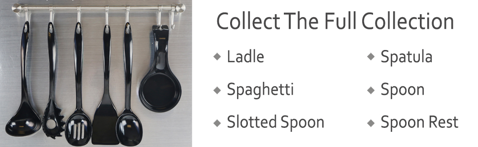 Spaghetti Spoon, Pasta Server, Fork with Ergonomic Handle, Heat Resistant, BPA Free with Ergonomic Handle,11.5 inch Melamine Utensil by Reston Lloyd, Pink