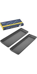 Tiawudi 2 Pack Nonstick Perforated Baguette Pan 15