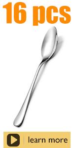 Teaspoon Set,16 Piece 6.7