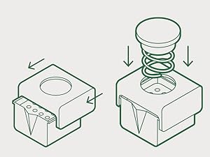TofuBud Tofu Press - Presser for Firm or Extra Firm Tofu - Dishwasher Safe with Water Drainer - Made from Durable Sustainable Materials - Perfect for Vegan Cooking - Healthy Recipes Cookbook Included