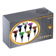 JETKONG 3 Pcs Wine Stoppers Crystal Wine and Beverage Bottle Stopper Diamond Decorative Wine Bottle Stopper (Crystal)