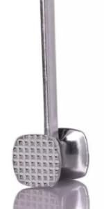Aliglow Meat Tenderizer Hammer/Mallet Tool/Pounder For Tenderizing and Pounding Steak, Beef And Poultry. Solid Metal Construction With Comfort Grip Handle