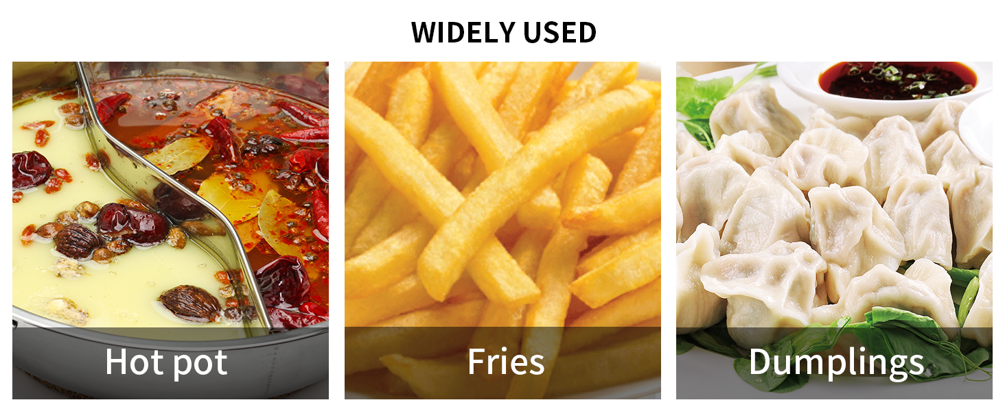 Newness Fine Mesh Skimmer Spoon, Professional 304 Stainless Steel Hot Pot Fat Strainer for Oil Filter Skimming Grease and Foam, Durable Multi-Functional Kitchen Cooking Mesh Food Strainer Ladle-3 Pack