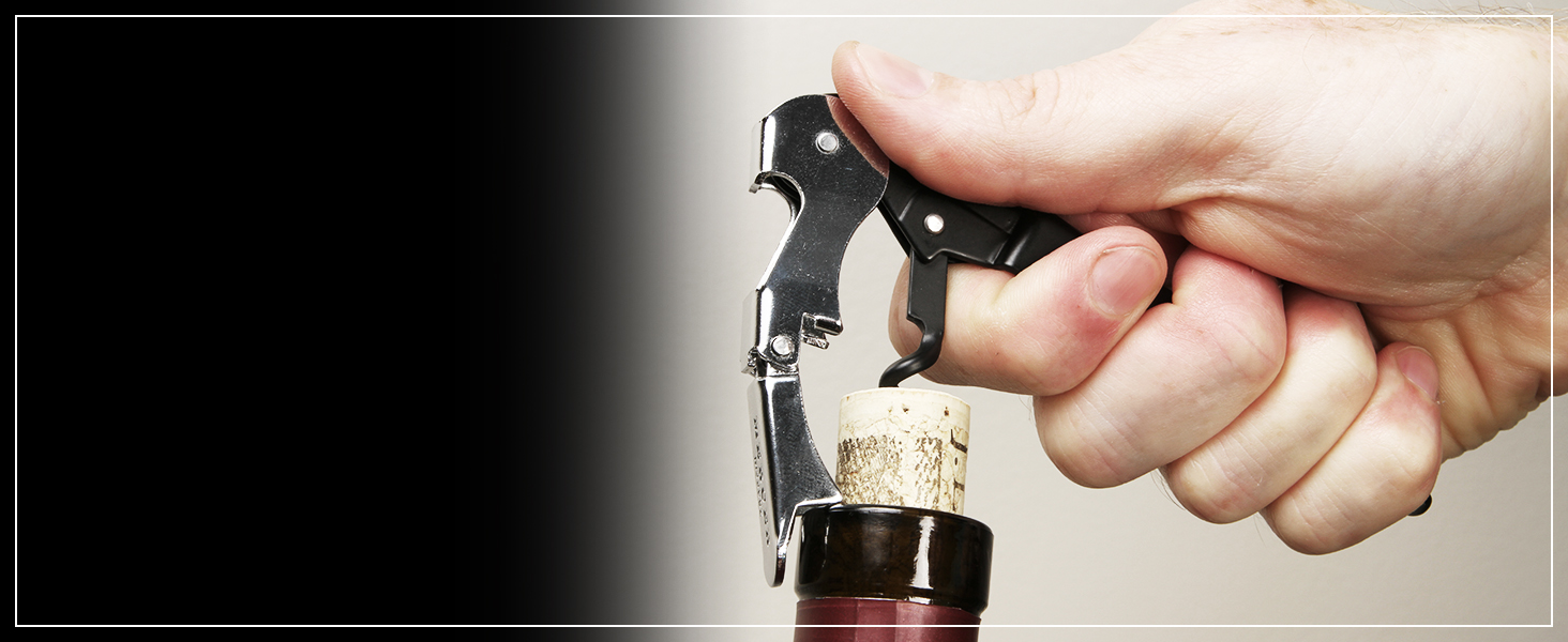 Barfly Bar Speed Opener, 7-Inch, Stainless, Black