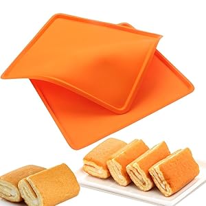 2 pcs Swiss Roll Cake Mat Pad Baking Tool Pastry Tools Silicone Nonstick Baking Rug Mat Silicone Mould