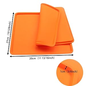 2 pcs Swiss Roll Cake Mat Pad Baking Tool Pastry Tools Silicone Nonstick Baking Rug Mat Silicone Mould