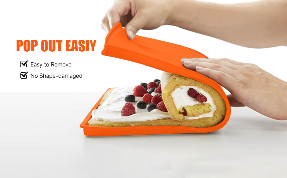 2 pcs Swiss Roll Cake Mat Pad Baking Tool Pastry Tools Silicone Nonstick Baking Rug Mat Silicone Mould
