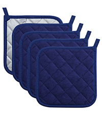 Pot Holders Clearance for Kitchen Heat Resistant Potholder, Hot Pads, Trivet for Cooking and Baking (5, Dark Blue)