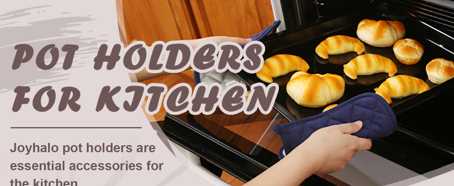 Pot Holders Clearance for Kitchen Heat Resistant Potholder, Hot Pads, Trivet for Cooking and Baking (5, Dark Blue)