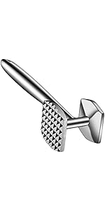 Aliglow Meat Tenderizer Hammer Tool Pounder For Tenderizing Steak Beef Poultry, Heavy Duty Dual-Sided Mallet with Soft Grip Handle - Multifunctional Kitchen Beater for Chicken,Fish, Baking