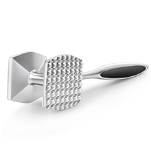 Aliglow Meat Tenderizer Hammer Tool Pounder For Tenderizing Steak Beef Poultry, Heavy Duty Dual-Sided Mallet with Soft Grip Handle - Multifunctional Kitchen Beater for Chicken,Fish, Baking