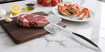 Aliglow Meat Tenderizer Hammer Tool Pounder For Tenderizing Steak Beef Poultry, Heavy Duty Dual-Sided Mallet with Soft Grip Handle - Multifunctional Kitchen Beater for Chicken,Fish, Baking