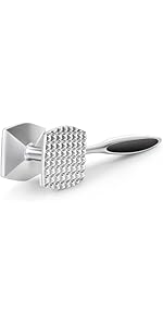 Aliglow Meat Tenderizer Hammer Tool Pounder For Tenderizing Steak Beef Poultry, Heavy Duty Dual-Sided Mallet with Soft Grip Handle - Multifunctional Kitchen Beater for Chicken,Fish, Baking