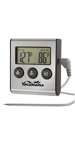 Yacumama Digital Water Thermometer for Liquid, Candle, Instant Read with Waterproof for Food, Meat, Milk, Long Probe