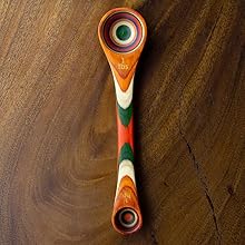 Totally Bamboo Baltique Marrakesh Collection 2 in 1 Wooden Measuring Spoon with Tablespoon and Teaspoon Measurements