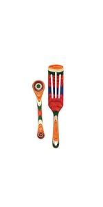 Totally Bamboo Baltique Marrakesh Collection 2 in 1 Wooden Measuring Spoon with Tablespoon and Teaspoon Measurements