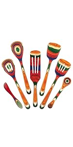 Totally Bamboo Baltique Marrakesh Collection 2 in 1 Wooden Measuring Spoon with Tablespoon and Teaspoon Measurements