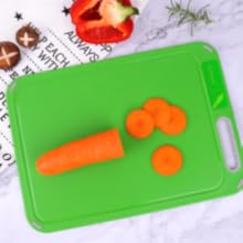 Plastic Cutting Board, Set of 4 with Storage Stand, Color Box Packed, BPA-Free, Preventing Cross-contamination of Different Food Types, Dishwasher Safe