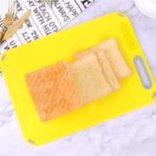 Plastic Cutting Board, Set of 4 with Storage Stand, Color Box Packed, BPA-Free, Preventing Cross-contamination of Different Food Types, Dishwasher Safe