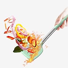 Silicone Cooking Utensil Set, Fungun Non-stick Kitchen Utensil 24 Pcs Cooking Utensils Set, Heat Resistant Cookware, Silicone Kitchen Tools Gift with Stainless Steel Handle (Colorful-24pcs)