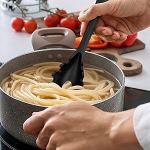 AOTHOD Silicone Cooking Utensils Set - 446°F Heat Resistant Kitchen Utensils,Turner Tongs,Spatula,Spoon,Brush,Whisk,Kitchen Utensil Gadgets Tools Set for Nonstick Cookware,Dishwasher Safe (BPA Free)