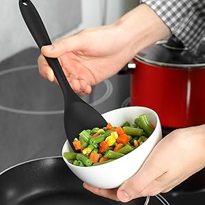 AOTHOD Silicone Cooking Utensils Set - 446°F Heat Resistant Kitchen Utensils,Turner Tongs,Spatula,Spoon,Brush,Whisk,Kitchen Utensil Gadgets Tools Set for Nonstick Cookware,Dishwasher Safe (BPA Free)