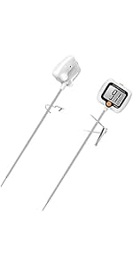 Efeng 15“ turkey fryer thermometer with pot clip (2 Pack), 2