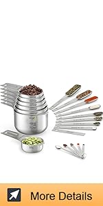 Wildone 8-Piece Measuring Cups Set, Stainless Steel Nesting Measuring Cups, Perfect for Dry and Liquid Ingredients, Dishwasher Safe