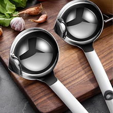 Stainless Steel Oil Separator Soup Ladle Gravy Food Fat Separator Skimmer Spoon Grease Strainer Separater Hot Pot Oil Filter Spoon For Home Kitchen And Cooking,Soup Colander 12 Inch