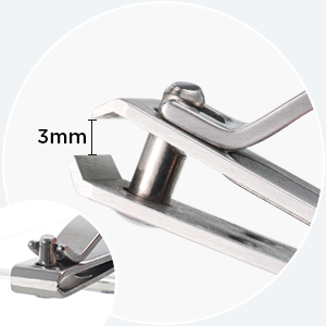 2 Pieces Nail Clipper for Thick Nails, Straight Edge Toenail Clippers, Heavy Duty Stainless Steel Fingernail Cutters, Large Wide Mouth Fingernail and Toenail Scissors for Men Women