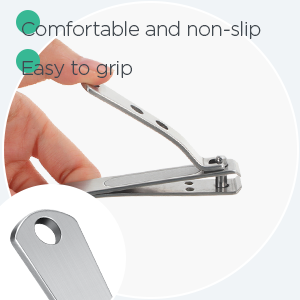 2 Pieces Nail Clipper for Thick Nails, Straight Edge Toenail Clippers, Heavy Duty Stainless Steel Fingernail Cutters, Large Wide Mouth Fingernail and Toenail Scissors for Men Women