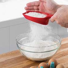 Tovolo Scoop & Sift Flour Sifter for Baking Dusting 1 Cup Fine 20 Mesh Sieve Flour Duster, Easy Scoop Dishwasher Safe Baking Powdered Sugar Flour Sifting Tool for Aerating Coating Dusting, Charcoal