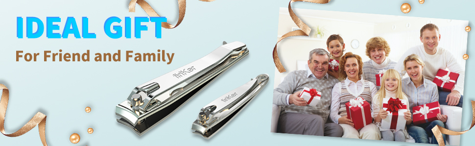 Nail Clipper Set,Premium Stainless Steel Fingernail and Toenail Clipper Cutters with Nail File, Sharp Effortless Nail Clippers Set for Men & Women(Silver)