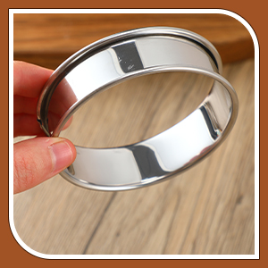 Boao 16 Pcs English Muffin Rings Nonstick Double Rolled Crumpet Rings Round Cookie Cutter Biscuit Cutters Double Rolled Tart Stainless Steel Round Muffin Tart Molds for Home Baking(3 Inch)