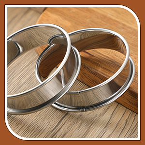 Boao 16 Pcs English Muffin Rings Nonstick Double Rolled Crumpet Rings Round Cookie Cutter Biscuit Cutters Double Rolled Tart Stainless Steel Round Muffin Tart Molds for Home Baking(3 Inch)