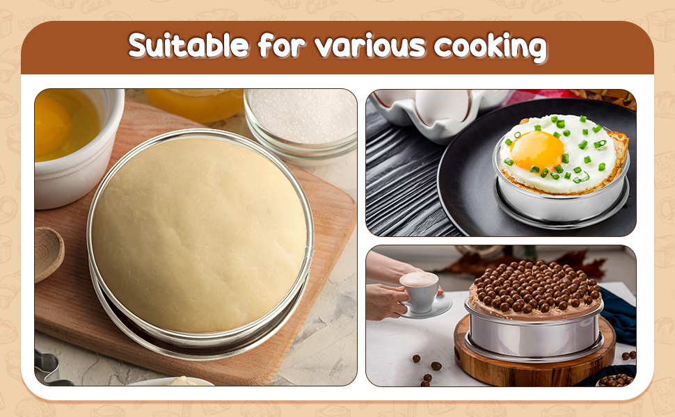 Boao 16 Pcs English Muffin Rings Nonstick Double Rolled Crumpet Rings Round Cookie Cutter Biscuit Cutters Double Rolled Tart Stainless Steel Round Muffin Tart Molds for Home Baking(3 Inch)