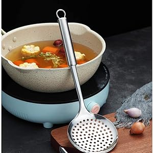 Berglander Skimmer, Stainless Steel Strainer, Cooking Skimmer, Slotted Spoons, For Cooking, Strainer Spoon, Metal Kitchen