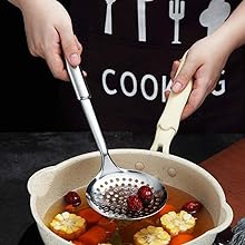 Berglander Skimmer, Stainless Steel Strainer, Cooking Skimmer, Slotted Spoons, For Cooking, Strainer Spoon, Metal Kitchen