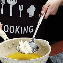 Berglander Skimmer, Stainless Steel Strainer, Cooking Skimmer, Slotted Spoons, For Cooking, Strainer Spoon, Metal Kitchen