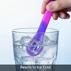 30 Pack Color Changing Ice Cream Spoons, 5.15 Inch Break-Resistant Plastic Spoons, Individually Wrapped - Eye-catching Color-Emergence Effect for Dessert Utensils, BPA Free