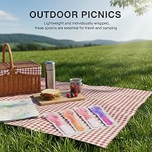 30 Pack Color Changing Ice Cream Spoons, 5.15 Inch Break-Resistant Plastic Spoons, Individually Wrapped - Eye-catching Color-Emergence Effect for Dessert Utensils, BPA Free