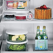 2 Pack Refrigerator Thermometer, 30-30°C/20-80°F, Classic Fridge Thermometer Large Dial with Red Indicator Thermometer for Freezer Refrigerator Cooler