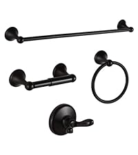 BGL Bathroom Accessory Set, Brushed Nickel Adjustable Expandable Towel Bar 4-Piece Bathroom Hardware Set Wall Mounted