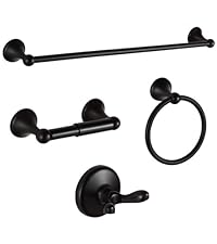 BGL Bathroom Accessory Set, Brushed Nickel Adjustable Expandable Towel Bar 4-Piece Bathroom Hardware Set Wall Mounted