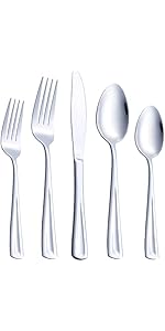 GoGeiLi Stainless Steel Large Serving Fork Set, 9.5-inch Big Serving Fork for Party, Banquet, Buffet, Dishwasher Safe, Set of 3