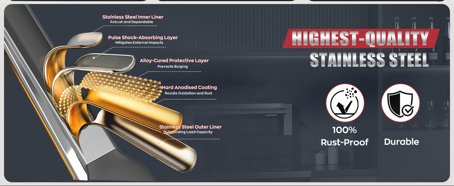 600ºF Heat Resistant Kitchen Tongs, Premium Locking Cooking Tongs with Silicone Tips, Non-Slip Food Tongs for Cooking, Non-Stick, Heavy Duty Stainless Steel Handle, Set of 3-7