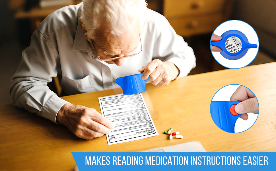 Remedic Medicine Bottle Opener with Magnifier & LED Light – Easy Grip Aid for Weak Hands – Non-Slip Mat for One-Handed Use – Arthritis-Friendly Multi-Opener – Senior Care Tools