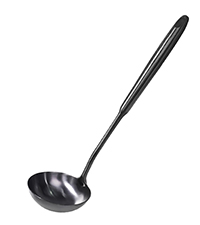 Skimmer Slotted Spoon, [Rustproof, Integral Forming, Durable] Newness 304 Stainless Steel Slotted Spoon with Vacuum Ergonomic Handle, Comfortable Grip Design Strainer Ladle for Kitchen, 16.8 Inches