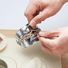 Dumplings Maker Set, Stainless Steel Dumpling Molds and Skin Maker
